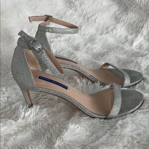stuart Weitzman Nunakedstraight 60 Silver Heels
